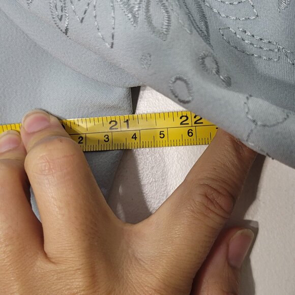 Proportion Petite Conrad C Light Blue Floral Embroidery Jacket Size 12 Petite - Picture 14 of 15